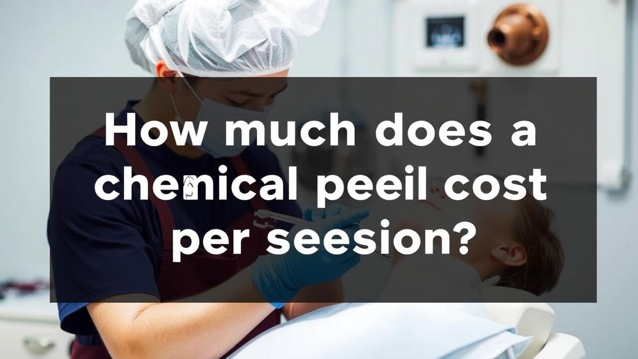 How much does a chemical peel cost per session?